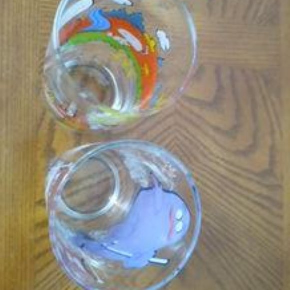 McDonald's Glasses Peanuts and Grimace Rare 1977 - Picture 9 of 10